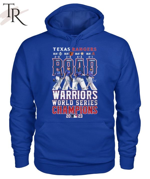 Texas Rangers ROAD Warriors World Series Champions 2023 T-Shirt