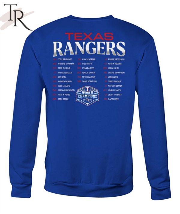 Texas Rangers ROAD Warriors World Series Champions 2023 T-Shirt