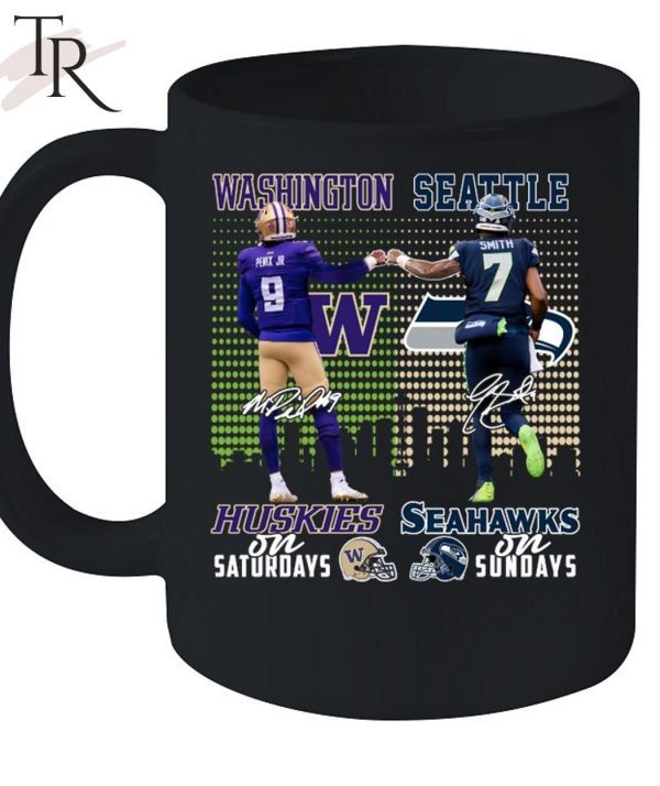 Washington Huskies On Saturdays And Seattle Seahawks On Sundays T-Shirt