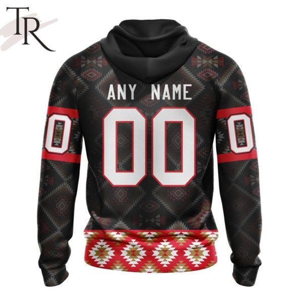 Personalized NHL Ottawa Senators Design With Native Pattern Full Printed Hoodie