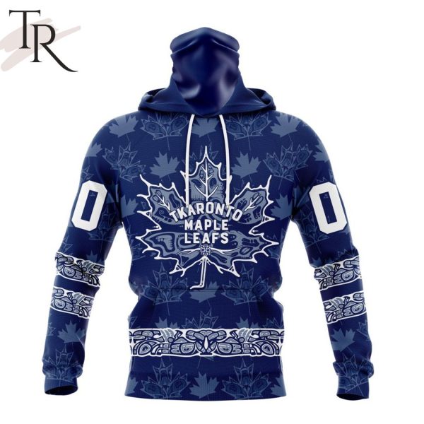 Personalized NHL Toronto Maple Leafs Design With Native Pattern Full Printed Hoodie