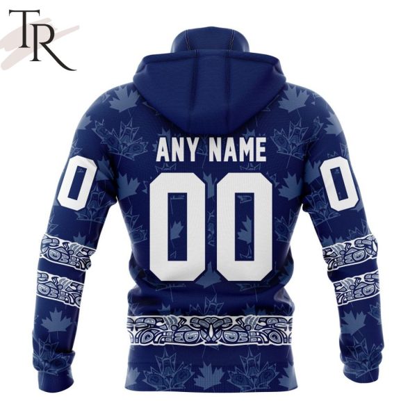 Personalized NHL Toronto Maple Leafs Design With Native Pattern Full Printed Hoodie