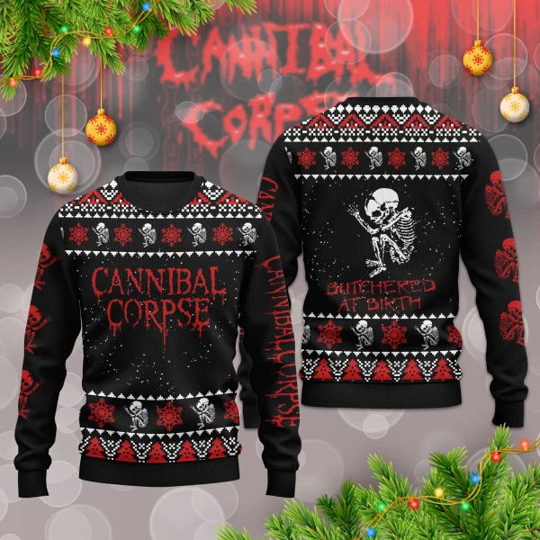 Cannibal Corpse Butchered at Birth Ugly Sweater