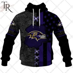 Personalized NFL Baltimore Ravens Flag Special Design Hoodie