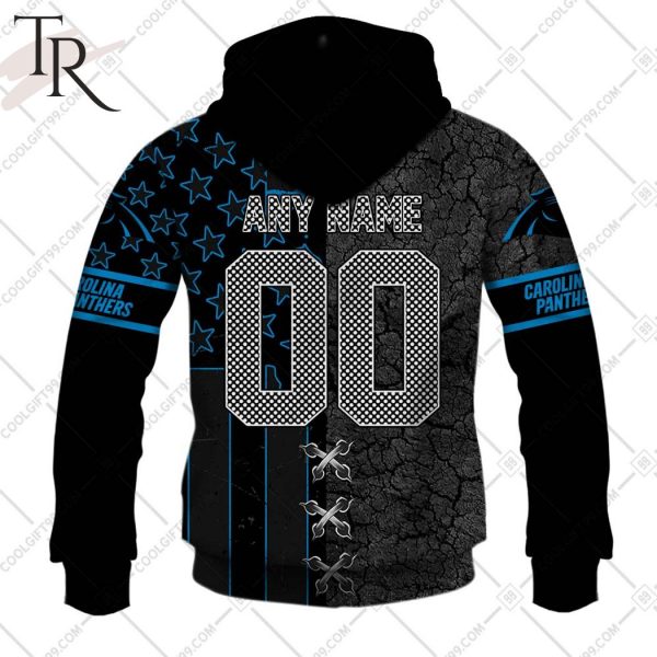 Personalized NFL Carolina Panthers Flag Special Design Hoodie
