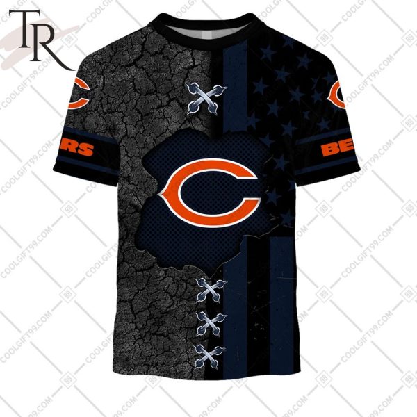 Personalized NFL Chicago Bears Flag Special Design Hoodie