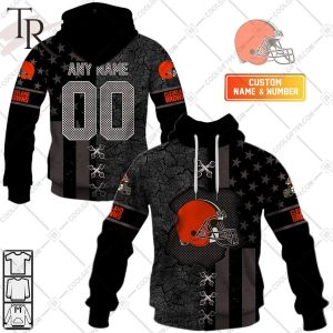 Personalized NFL Cleveland Browns Flag Special Design Hoodie