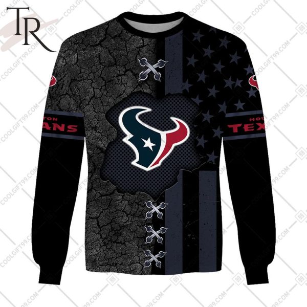 Personalized NFL Houston Texans Flag Special Design Hoodie