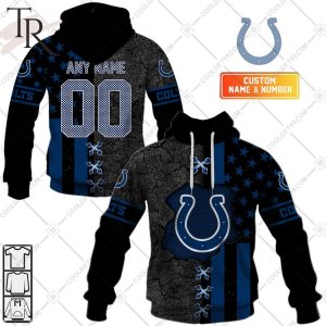 Personalized NFL Indianapolis Colts Flag Special Design Hoodie