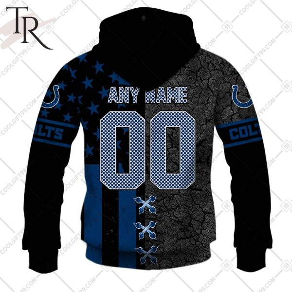 Personalized NFL Indianapolis Colts Flag Special Design Hoodie