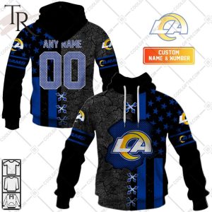 Personalized NFL Los Angeles Rams Flag Special Design Hoodie