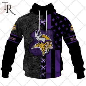 Personalized NFL Minnesota Vikings Flag Special Design Hoodie