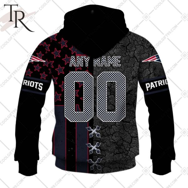 Personalized NFL New England Patriots Flag Special Design Hoodie