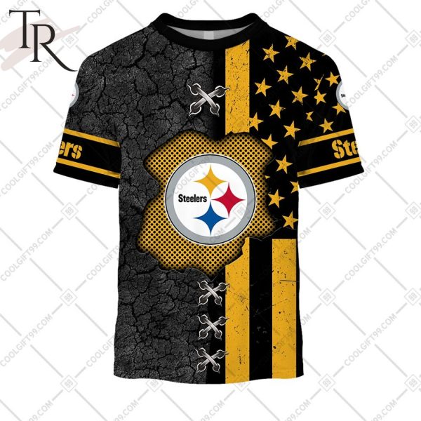 Personalized NFL Pittsburgh Steelers Flag Special Design Hoodie