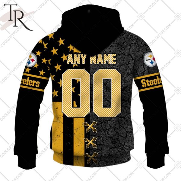 Personalized NFL Pittsburgh Steelers Flag Special Design Hoodie