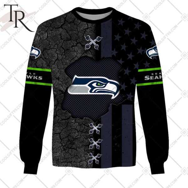 Personalized NFL Seattle Seahawks Flag Special Design Hoodie