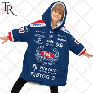 Personalized SHL IK Oskarshamn Home jersey Style Oodie, Flanket, Blanket Hoodie, Snuggie