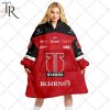 Personalized SHL Malmo Redhawks Home jersey Style Oodie, Flanket, Blanket Hoodie, Snuggie