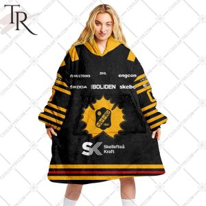 Personalized SHL Skelleftea AIK Home jersey Style Oodie, Flanket, Blanket Hoodie, Snuggie