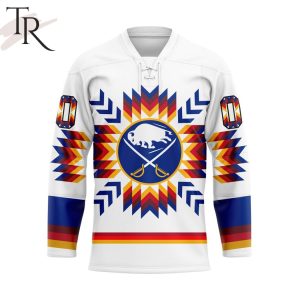 NHL Buffalo Sabres Special Design With Native Pattern Hockey Jersey