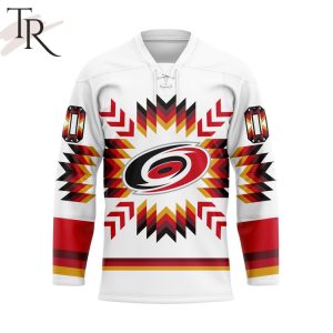 NHL Carolina Hurricanes Special Design With Native Pattern Hockey Jersey