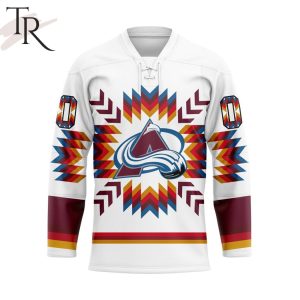 NHL Colorado Avalanche Special Design With Native Pattern Hockey Jersey