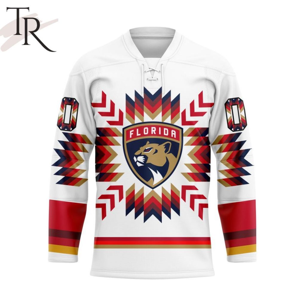 Nhl Florida Panthers Special Design With Native Pattern Hockey Jersey