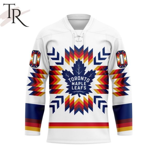 NHL Toronto Maple Leafs Special Design With Native Pattern Hockey Jersey