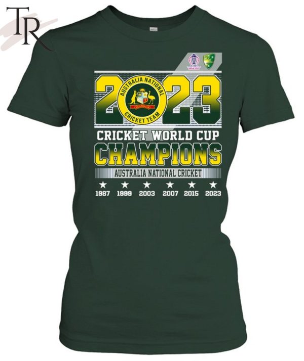2023 Cricket World Cup Champions Australia National Cricket T-Shirt