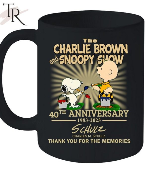 The Charlie Brown And Snoopy Show 40th Anniversary 1983 – 2023 Charles M.Schulz Thank You For The Memories T-Shirt