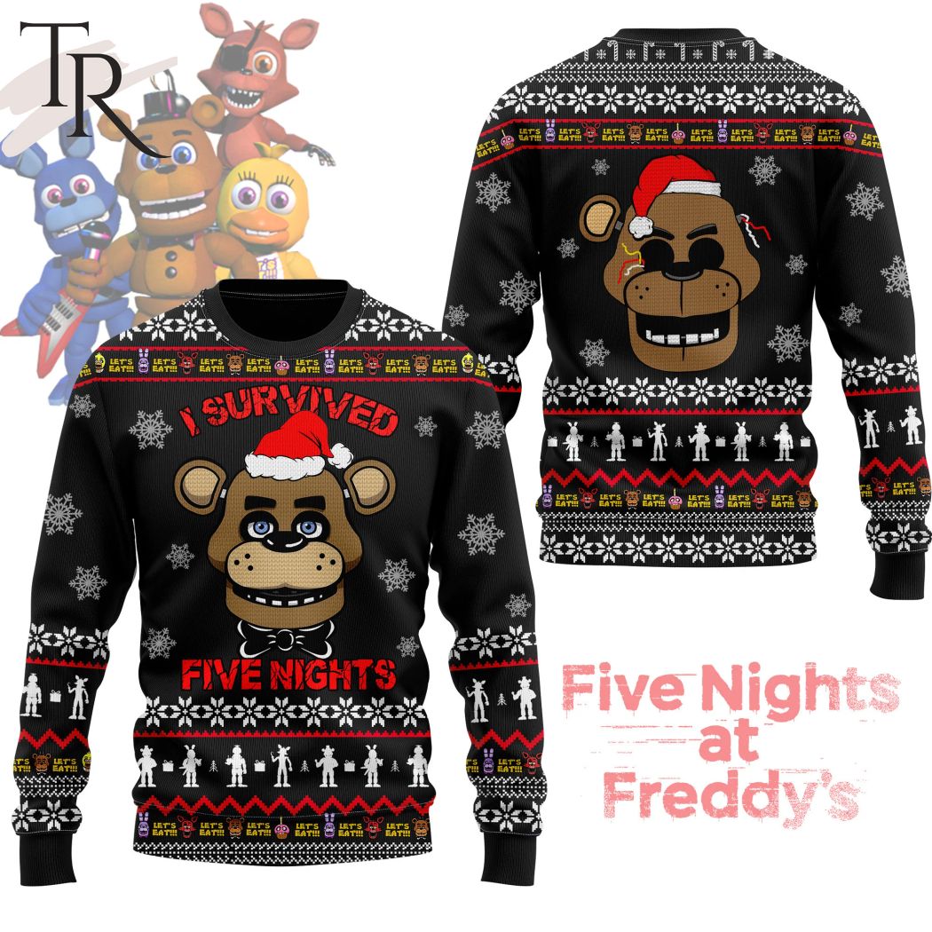 FNAF Five Nights at Freddy's Birthday Custom Name White T Shirt