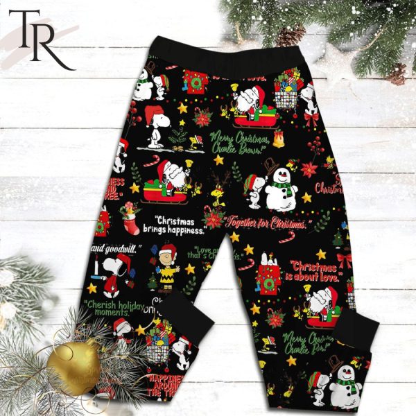 Dance Like Snoopy Charlie Brown Give Like Linus Love Like Lucy Short Sleeve Pajamas Set