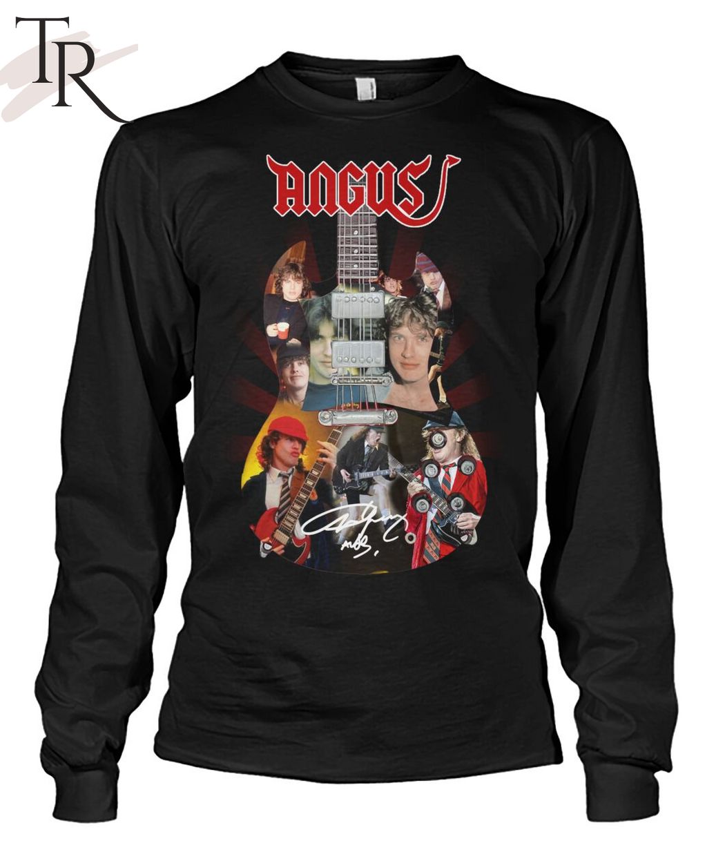 Angus Young ACDC Rock Band Torunstyle T-Shirt 
