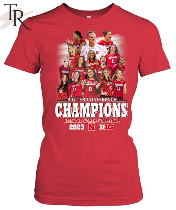 Big Ten Conference Champions Nebraska Women’s Volleyball 2023 T-Shirt