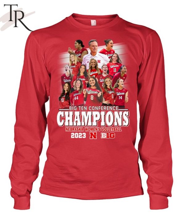 Big Ten Conference Champions Nebraska Women’s Volleyball 2023 T-Shirt