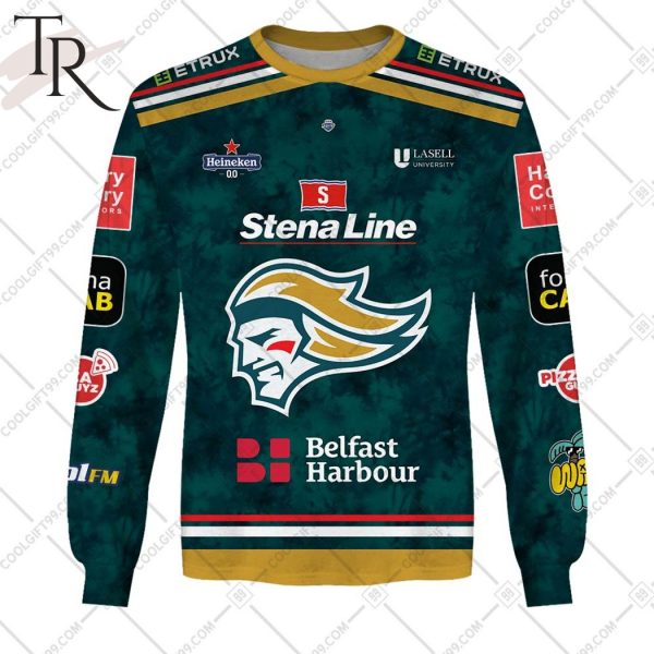 Personalized EIHL Belfast Giants 2324 Jersey Style Hoodie