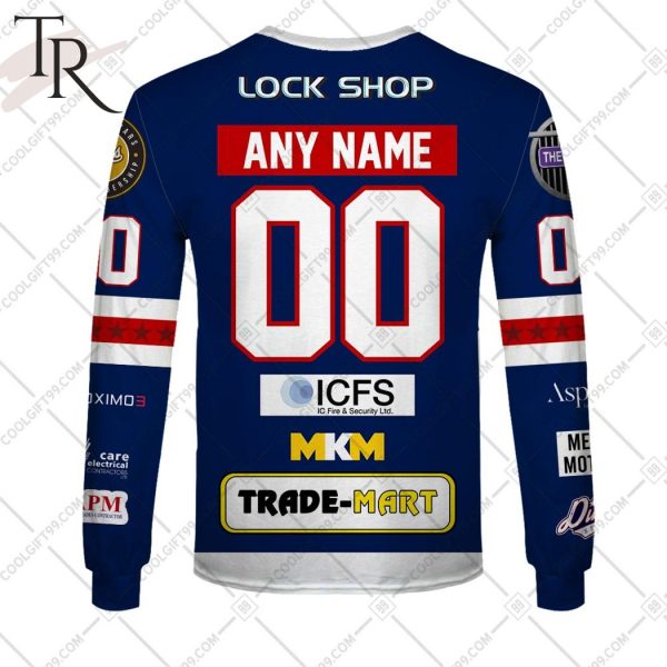 Personalized EIHL Dundee Stars 2324 Jersey Style Hoodie