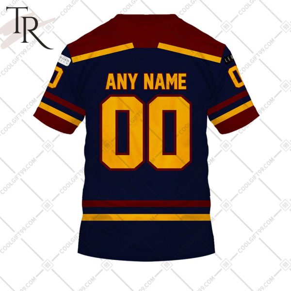 Personalized EIHL Guildford Flames 2324 Jersey Style Hoodie