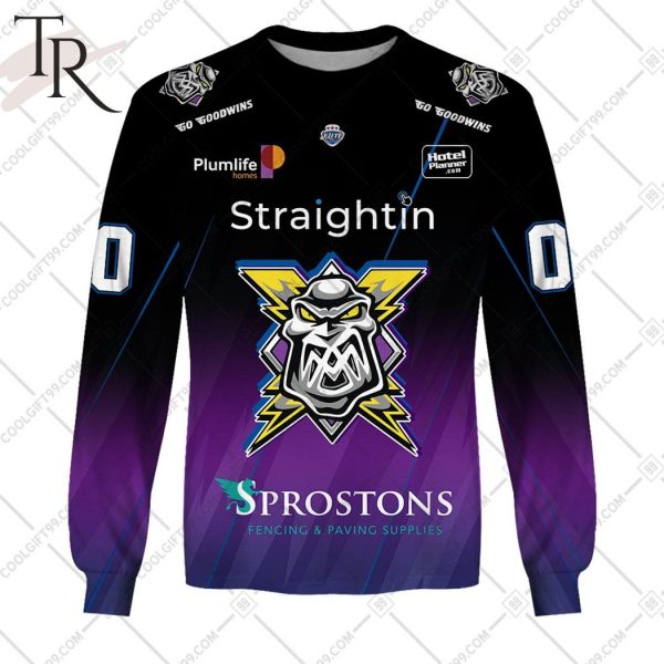 Personalized EIHL Manchester Storm 2324 Jersey Style Hoodie