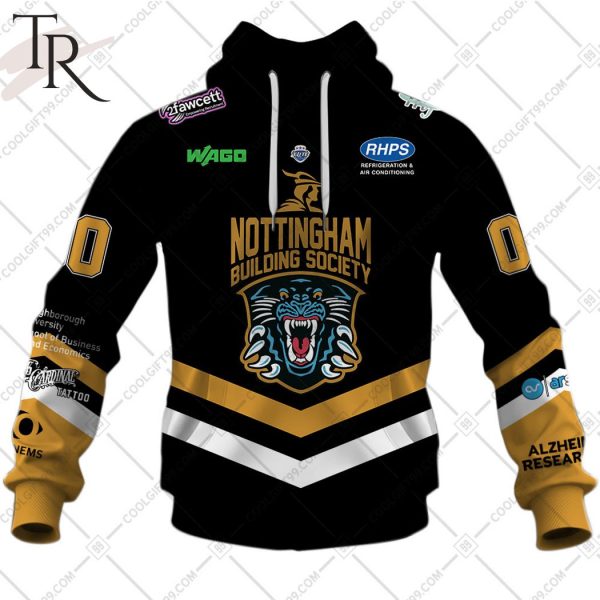 Personalized EIHL Nottingham Panthers 2324 Jersey Style Hoodie