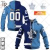 Personalized NHL Vancouver Canucks Mix CFL BC Lions Jersey Style Hoodie