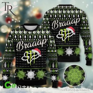 Braaap Monster Ugly Christmas Sweater