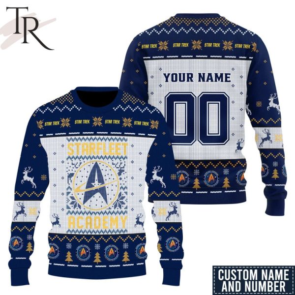 Starfleet Academy Star Trek Personalized Ugly Christmas Sweater