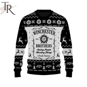 Winchester Brothers Saving People Hunting Things A Family Business Personalized Sweater