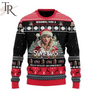 Wishing You A Merry Christmas Swiftmas Filled With Joy And Good Karma Taylor Swift Ugly Sweater