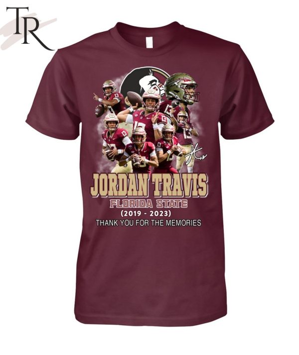 Jordan Travis Florida State 2019 – 2023 Thank You For The Memories T-Shirt