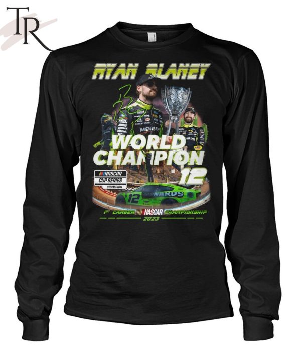 Ryan Blaney World Champion Nascar Cup Series T-Shirt