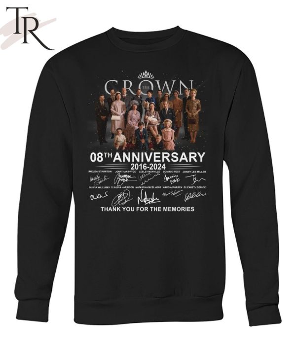 The Crown 08th Anniversary 2016 – 2024 Thank You For The Memories T-Shirt