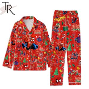 Spider Man Santa’s Coming Merry Christmas Pajamas Set