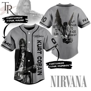 Kurt Cobain Nirvana Custom Baseball Jersey